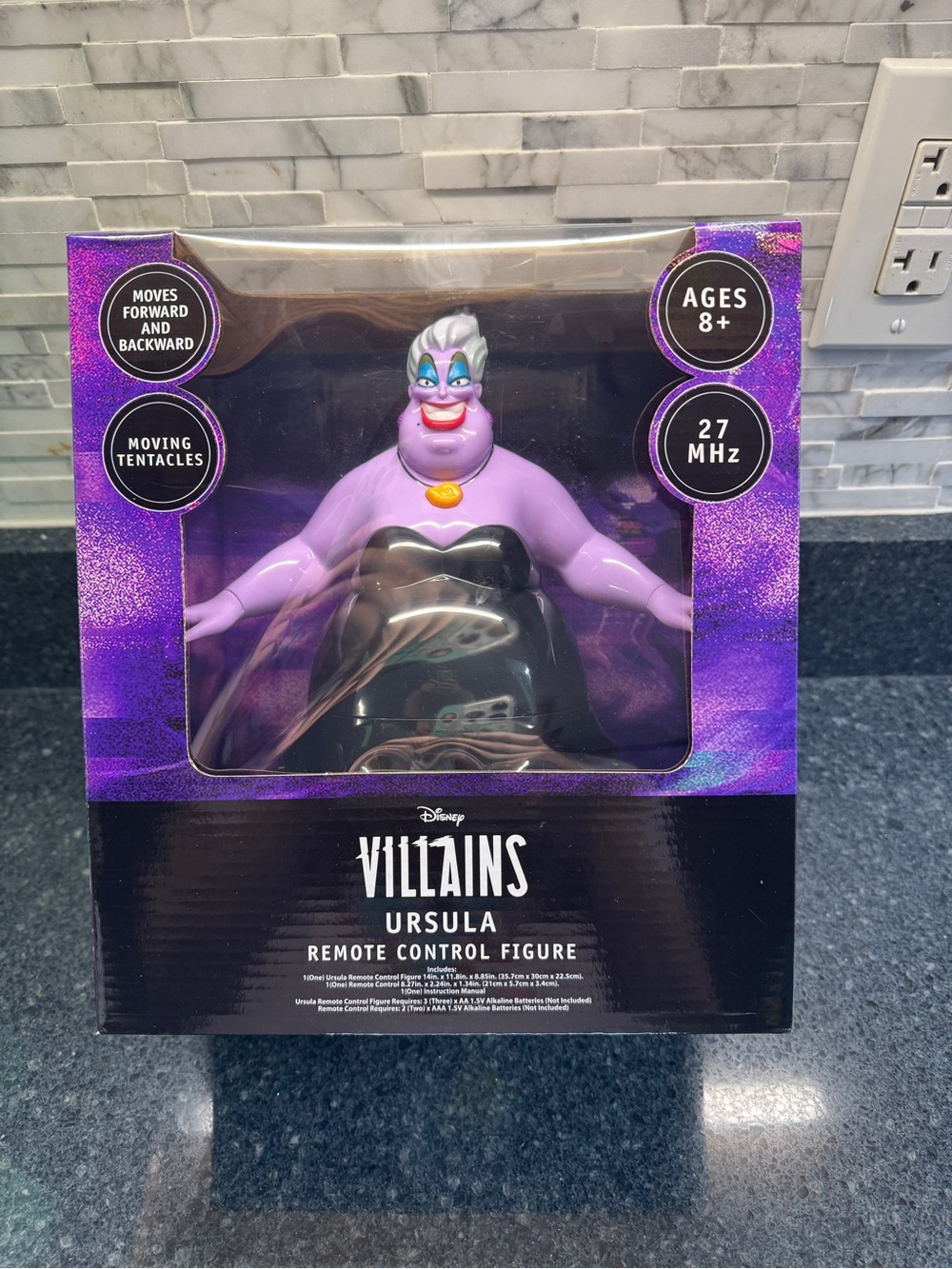 Disney Ursula Remote Control Figure in Purple and Black